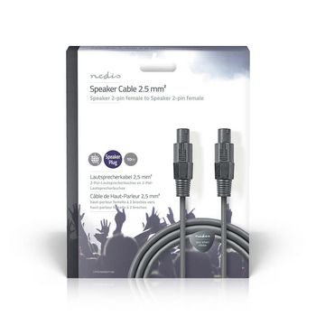 COTG16000GY100 Speaker-kabel | 48 x 0.20 mm | koper | 10.0 m | rond | pvc | donkergrijs | gift box  foto