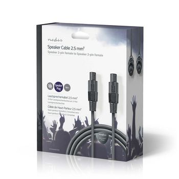 COTG16000GY100 Speaker-kabel | 48 x 0.20 mm | koper | 10.0 m | rond | pvc | donkergrijs | gift box Verpakking foto