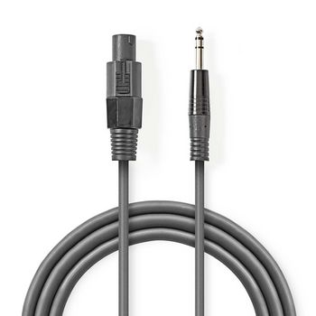 COTG16200GY100 Speaker-kabel | 48 x 0.20 mm | koper | 10.0 m | rond | pvc | donkergrijs | gift box