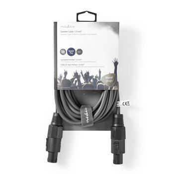 COTH16000GY50 Speaker-kabel | 48 x 0.20 mm | koper | 5.00 m | rond | pvc | donkergrijs | kartonnen sleeve  foto