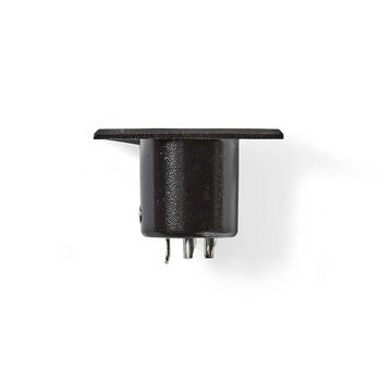 COTP15910BK Xlr-connector | recht | male | vernikkeld | chassis | diameter kabelinvoer: 5.0 mm | metaal | zwart 