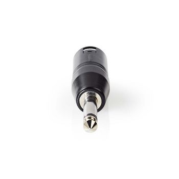 COTP15942BK Xlr-adapter | xlr 3-pins male | 6,35 mm male | vernikkeld | recht | metaal | zwart | 1 stuks | polyb Product foto