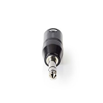COTP15943BK Xlr-adapter | xlr 3-pins male | 6,35 mm male | vernikkeld | recht | metaal | zwart | 1 stuks | polyb Product foto
