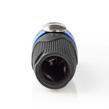 COTP16900BK Speaker-connector | recht | male | vernikkeld | soldeer | diameter kabelinvoer: 8.0 mm | abs | zwart Product foto