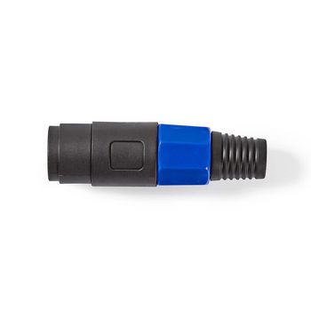 COTP16901BK Speaker-connector | recht | male | vernikkeld | soldeer | diameter kabelinvoer: 8.0 mm | abs | zwart Product foto