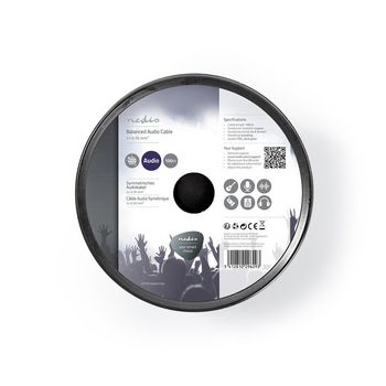 COTR15000GY100 Audiokabel | 2 x 0.16 mm² | koper | 100.0 m | rond | pvc | donkergrijs | rol Verpakking foto
