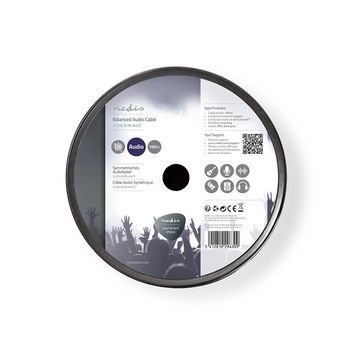 COTR15001GY100 Audiokabel | 2 x 0.16 mm² | koper | 100.0 m | rond | pvc | donkergrijs | rol Verpakking foto