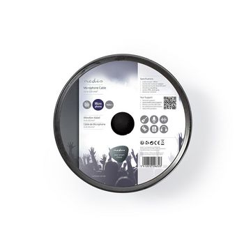 COTR15011GY100 Microfoonkabel | 2 x 0.12 mm² | koper | 100.0 m | rond | pvc | donkergrijs | rol Verpakking foto