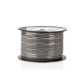 COTR15030GY100 Speaker-kabel | 2 x 1.50 mm² | koper | 100.0 m | rond | pvc | donkergrijs | rol  foto