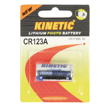 CR123A Lithium batterij cr123a 3 v 1-blister Verpakking foto