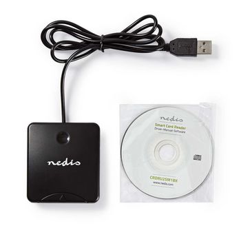 CRDRU2SM1BK Kaartlezer | smart card (id) | usb 2.0 Inhoud verpakking foto