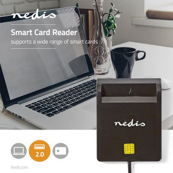 CRDRU2SM2BK Kaartlezer | smart card (id) | inclusief: software | usb 2.0 Product foto