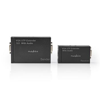 CREP5930BK Vga extender | vga / audio | afstand tot: 300 m | cat5e / cat6 | 1920x1200 | type c (cee 7/16) Product foto