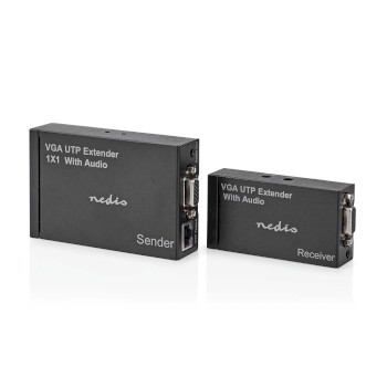 CREP5930BK Vga extender | vga / audio | afstand tot: 300 m | cat5e / cat6 | 1920x1200 | type c (cee 7/16) / uk  Product foto