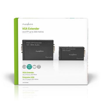 CREP5930BK Vga extender | vga / audio | afstand tot: 300 m | cat5e / cat6 | 1920x1200 | type c (cee 7/16)  foto