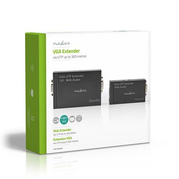 CREP5930BK Vga extender | vga / audio | afstand tot: 300 m | cat5e / cat6 | 1920x1200 | type c (cee 7/16) Verpakking foto