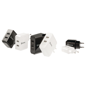 CS48UW001WH Lader 2-uitgangen 4.8 a 4.8 a usb wit Product foto
