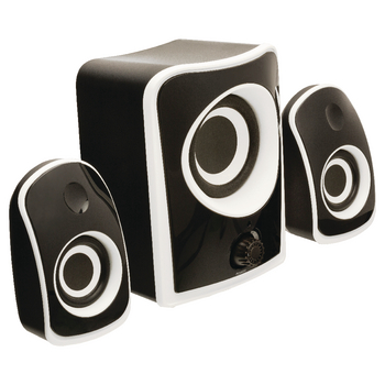 CS21SPS100BL Speaker 2.1 bedraad 3.5 mm 8 w zwart Product foto