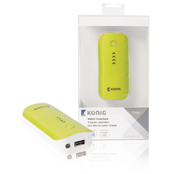 CS4400PB001GR Draagbare powerbank 4400 mah usb groen