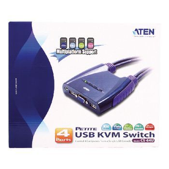 CS64US-AT 4-poorts usb vga-/audiokabel kvm-switch (0,9 m, 1,2 m) Verpakking foto