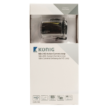 CSAC100 Hd action cam waterdichte behuizing geel/zwart Verpakking foto