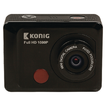 CSAC300 Full hd action cam 1080p waterdichte behuizing zwart Product foto