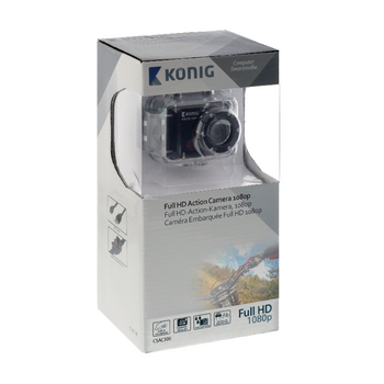CSAC300 Full hd action cam 1080p waterdichte behuizing zwart Verpakking foto
