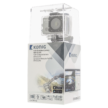 CSACWG100 Full hd action cam 1080p wi-fi / gps zwart Verpakking foto