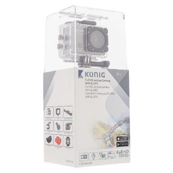 CSACWG100 Full hd action cam 1080p wi-fi / gps zwart Verpakking foto