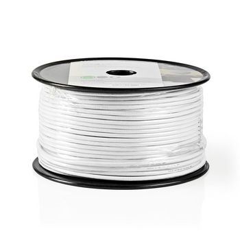 CSBR4005WT1000 Coaxkabel op haspel | mini coax | 75 ohm | enkelvoudig afgeschermd | eca | 100.0 m | coax | pvc | wi Verpakking foto