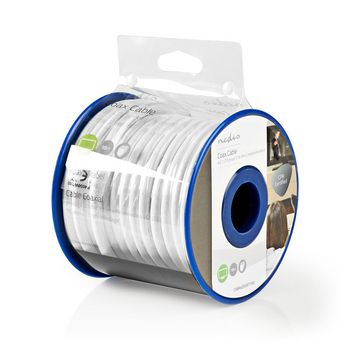 CSBR4050WT100 Coaxkabel op haspel | 4g / lte secure | 75 ohm | drievoudig afgeschermd | eca | 10.0 m | coax | pvc  Verpakking foto