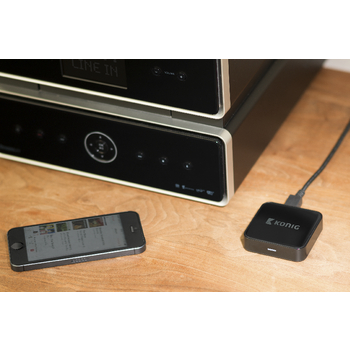 CSBTRCVR100 Audio-ontvanger bluetooth 3.5 mm zwart Product foto