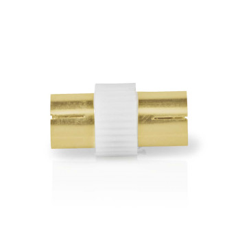 CSBW40941WT Satelliet- en antenne-adapter | iec (coax) female | iec (coax) female | vernikkeld | 75 ohm | recht  Product foto