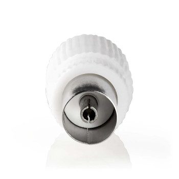 CSBW40999WT Iec (coax) connector | recht | female / male | vernikkeld | 75 ohm | schroef | diameter kabelinvoer: Product foto