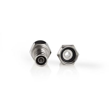 CSBW41913ME F-connector | recht | male | vernikkeld | 75 ohm | krimp | diameter kabelinvoer: 5.5 mm | koper | zi