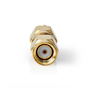 CSGB02111GD Sma-adapter | sma male omgekeerde polariteit | sma female | verguld | 50 ohm | recht | koper | goud  Product foto