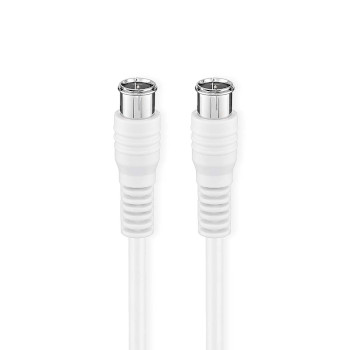 CSGB41300WT50 Satelliet- en antennekabel | f-male quick | f-male quick | vernikkeld | 75 ohm | dubbel afgeschermd 