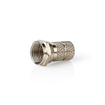 CSGB41906ME F-connector | recht | male | vernikkeld | 75 ohm | twist-on | diameter kabelinvoer: 7.0 mm | zink le