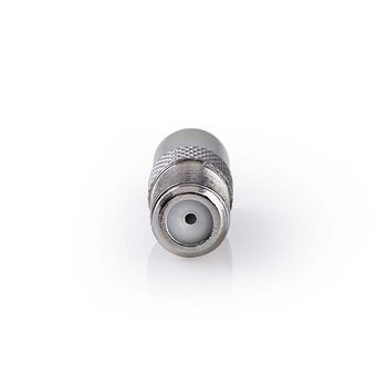 CSGB41954ME Satelliet- en antenne-adapter | f-female | iec (coax) male | vernikkeld | 75 ohm | recht | metaal |  Product foto