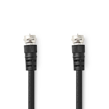 CSGL41000BK15 Satelliet- en antennekabel | f-male | f-male | vernikkeld | 75 ohm | dubbel afgeschermd | 1.50 m | r