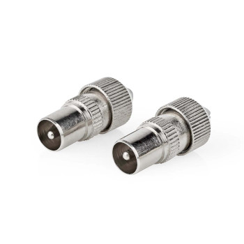 CSGP40902ME Iec (coax) connector | recht | male | vernikkeld | 75 ohm | schroef | diameter kabelinvoer: 7.0 mm |