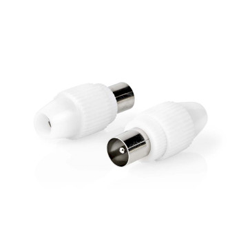 CSGP40903WT Iec (coax) connector | recht | male | vernikkeld | 75 ohm | schroef | diameter kabelinvoer: 7.0 mm | Product foto