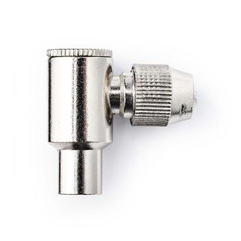 CSGP40905ME Iec (coax) connector | gehoekt | male | vernikkeld | 75 ohm | schroef | diameter kabelinvoer: 7.0 mm Product foto