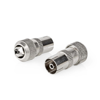 CSGP40922ME Iec (coax) connector | recht | female | vernikkeld | 75 ohm | schroef | diameter kabelinvoer: 7.0 mm Product foto