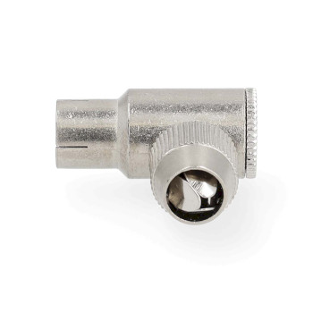CSGP40925ME Iec (coax) connector | gehoekt | female | vernikkeld | 75 ohm | schroef | diameter kabelinvoer: 7.0  Product foto