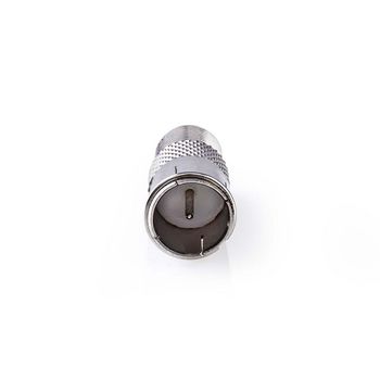 CSGP41956ME Satelliet- en antenne-adapter | f-male quick | f-female | vernikkeld | 75 ohm | recht | metaal | zil Product foto