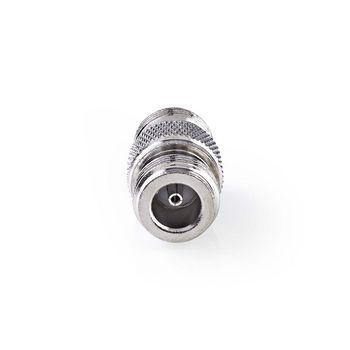 CSGP42950ME Satelliet- en antenne-adapter | n-female | n-female | vernikkeld | 50 ohm | recht | metaal | zilver  Product foto