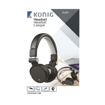 CSHSONE110BL Headset on-ear 3.5 mm ingebouwde microfoon zwart Verpakking foto