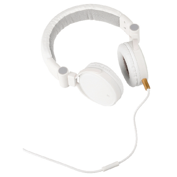 CSHSONE110WH Headset on-ear 3.5 mm ingebouwde microfoon wit In gebruik foto