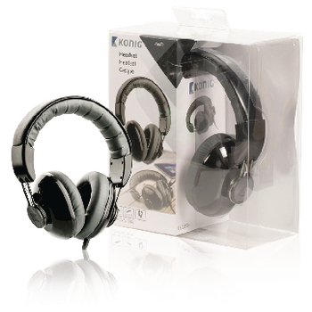 CSHSOVE200BL Headset over-ear 3.5 mm ingebouwde microfoon zwart